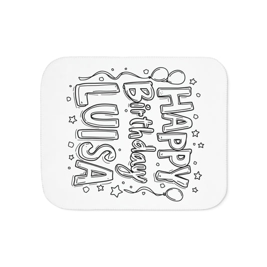 Custom Blanket Coloring Kit with 10 Fabric Markers