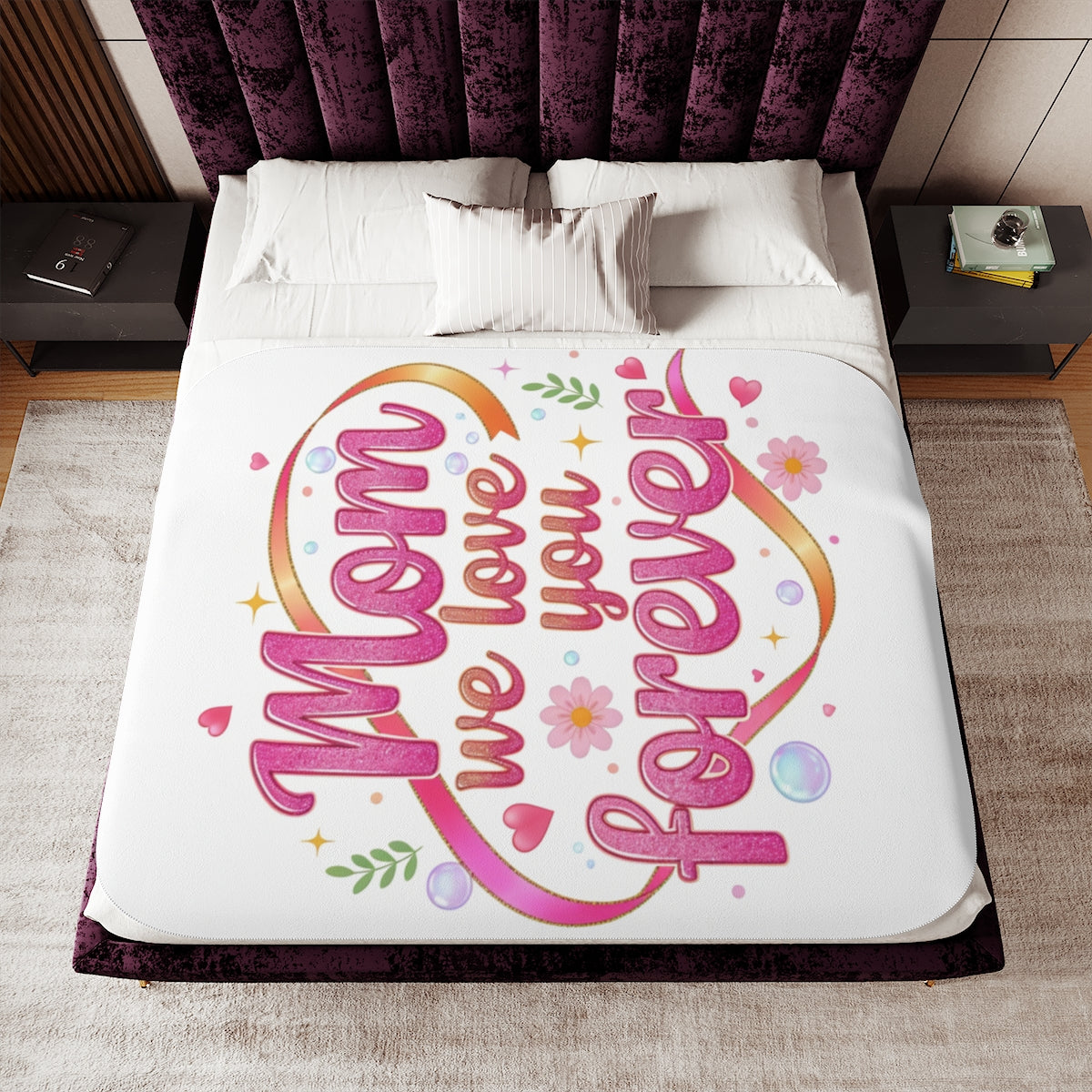 Custom Blanket Colorful Design with Fabric Markers
