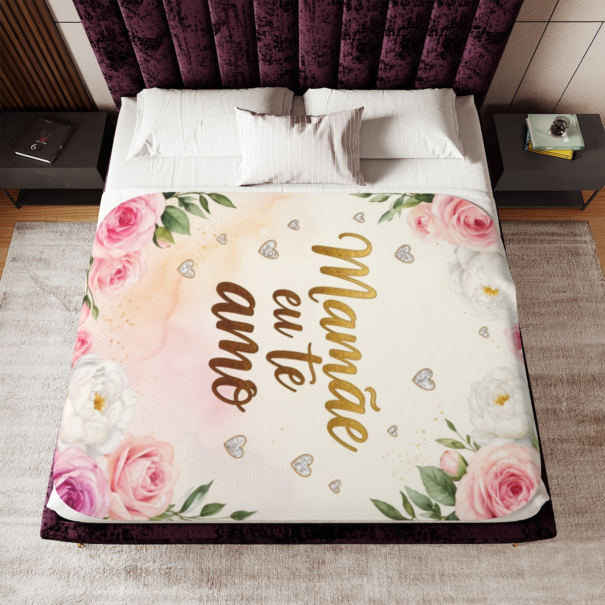 Custom Blanket Colorful Design with Fabric Markers