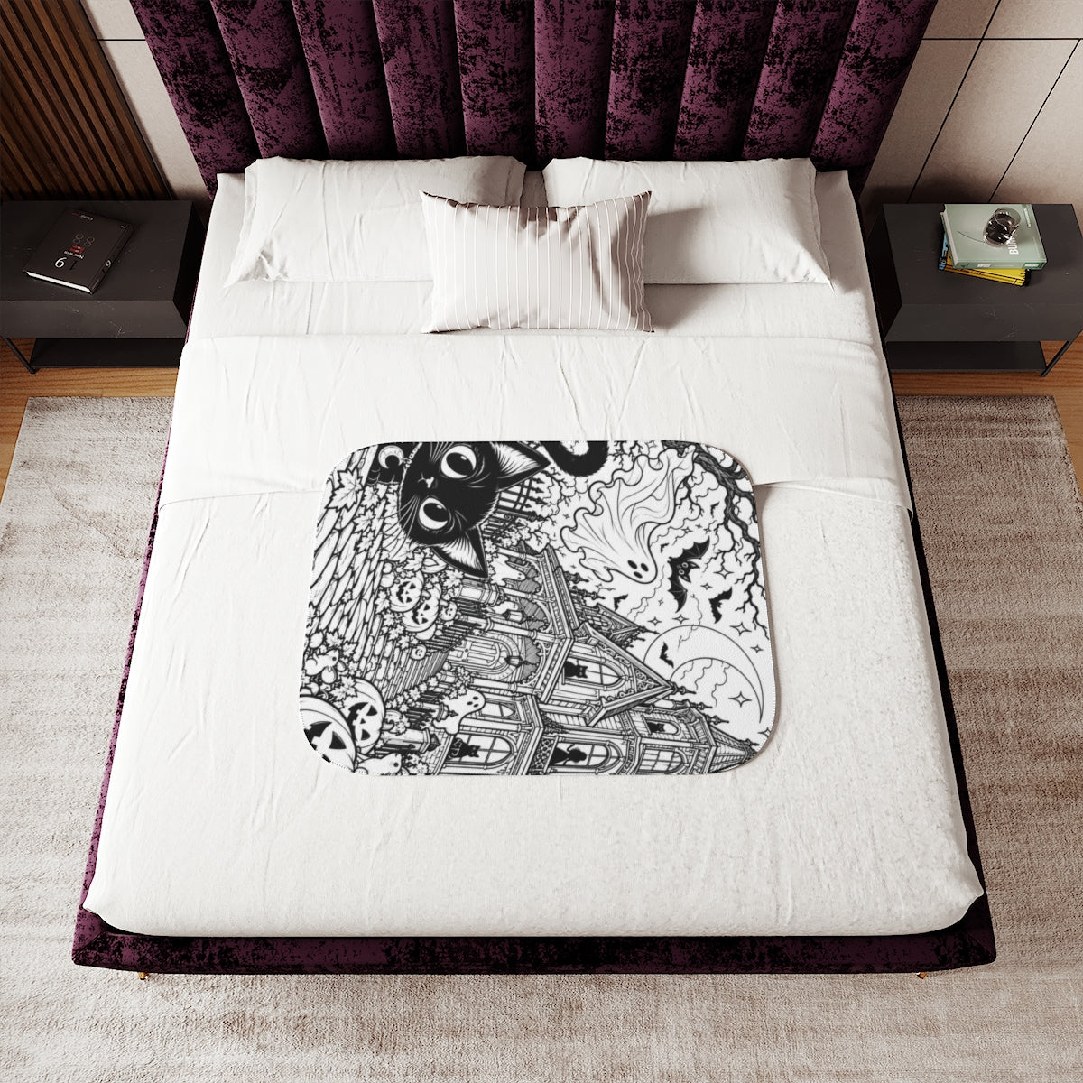 Custom Sherpa Blanket with Your Design