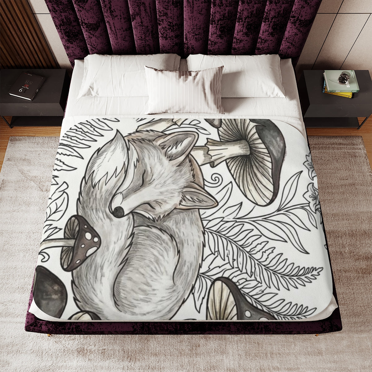 Custom Sherpa Blanket with Your Design