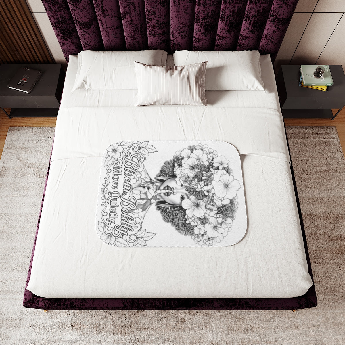 Custom Sherpa Blanket with Your Design