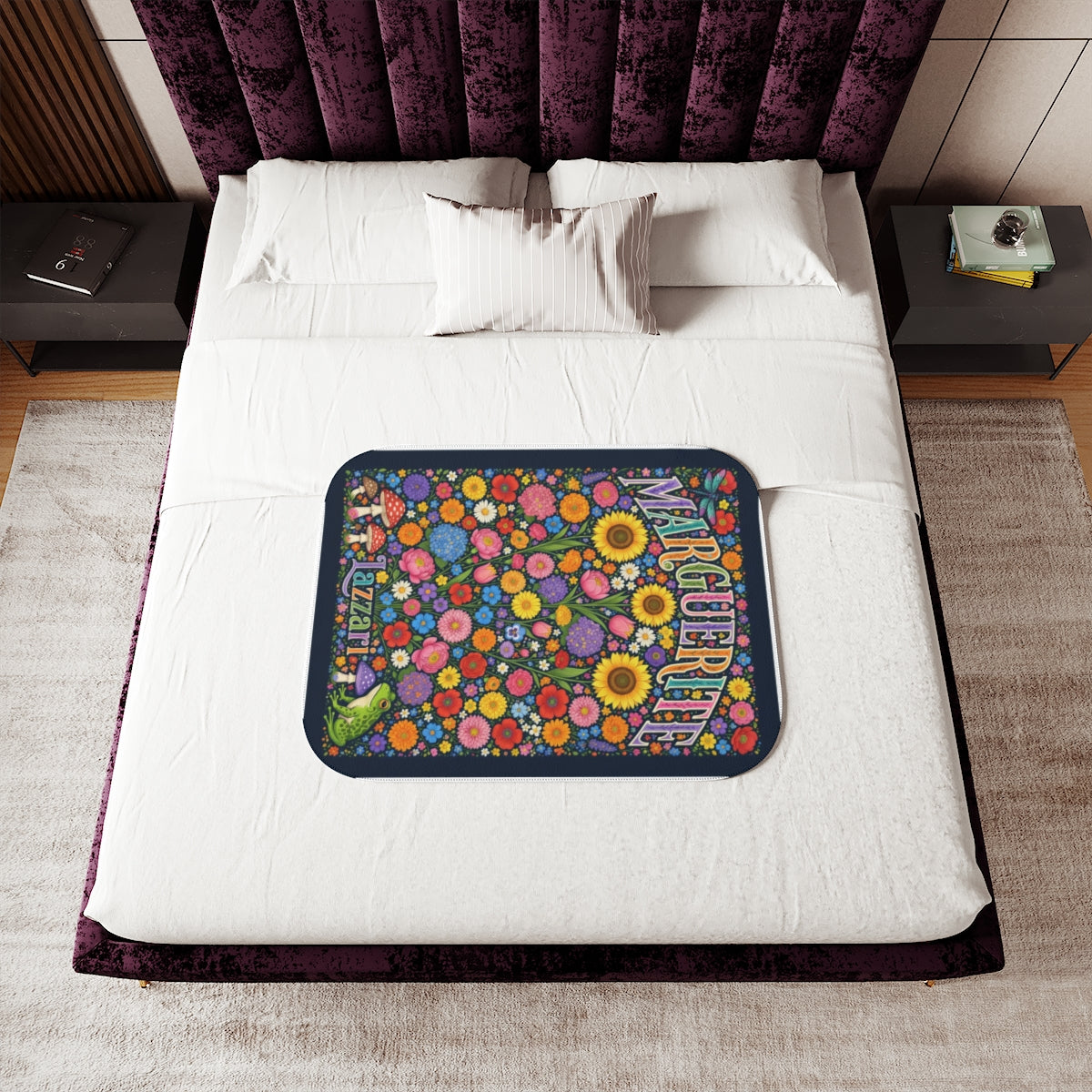 Custom Sherpa Blanket with Your Design