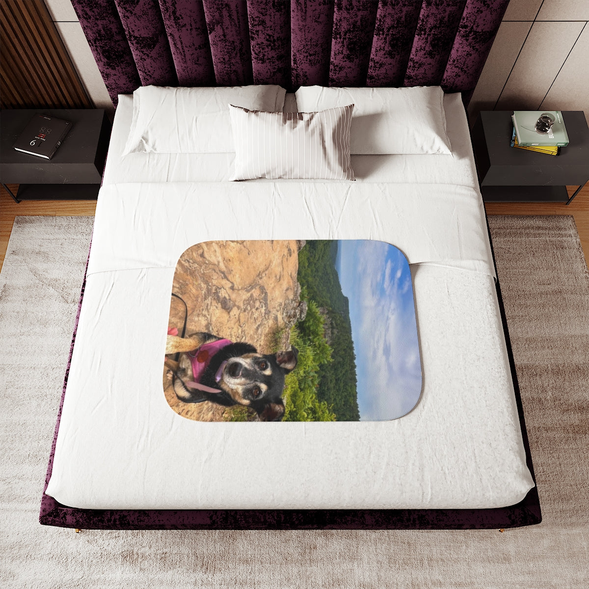 Custom Sherpa Blanket with Your Design