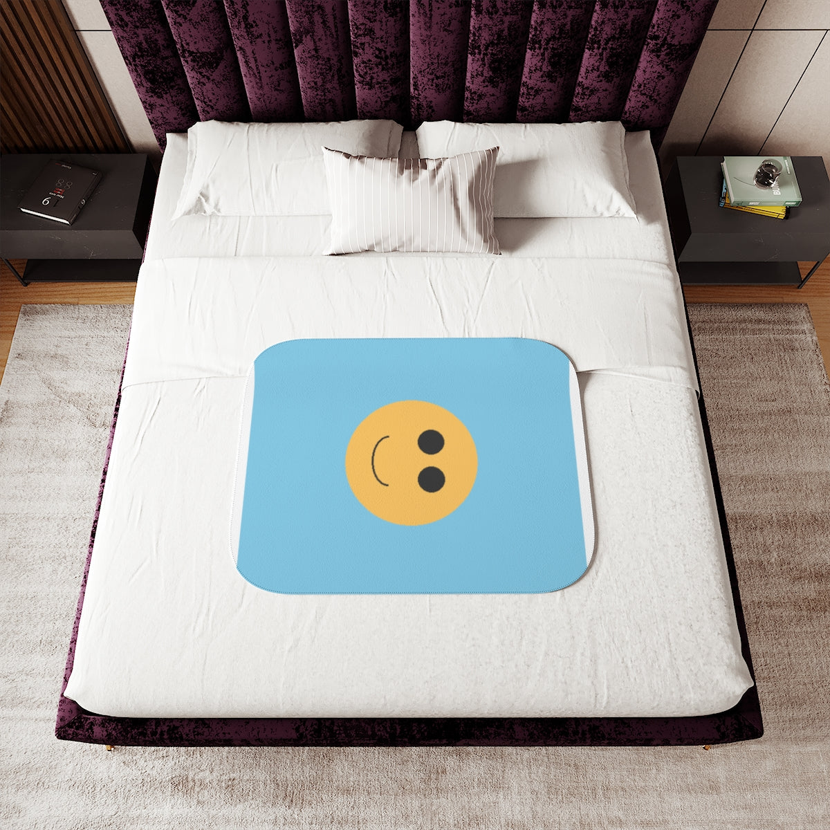 Custom Sherpa Blanket with Your Design