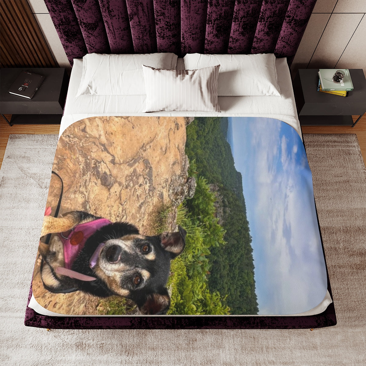 Custom Sherpa Blanket with Your Design