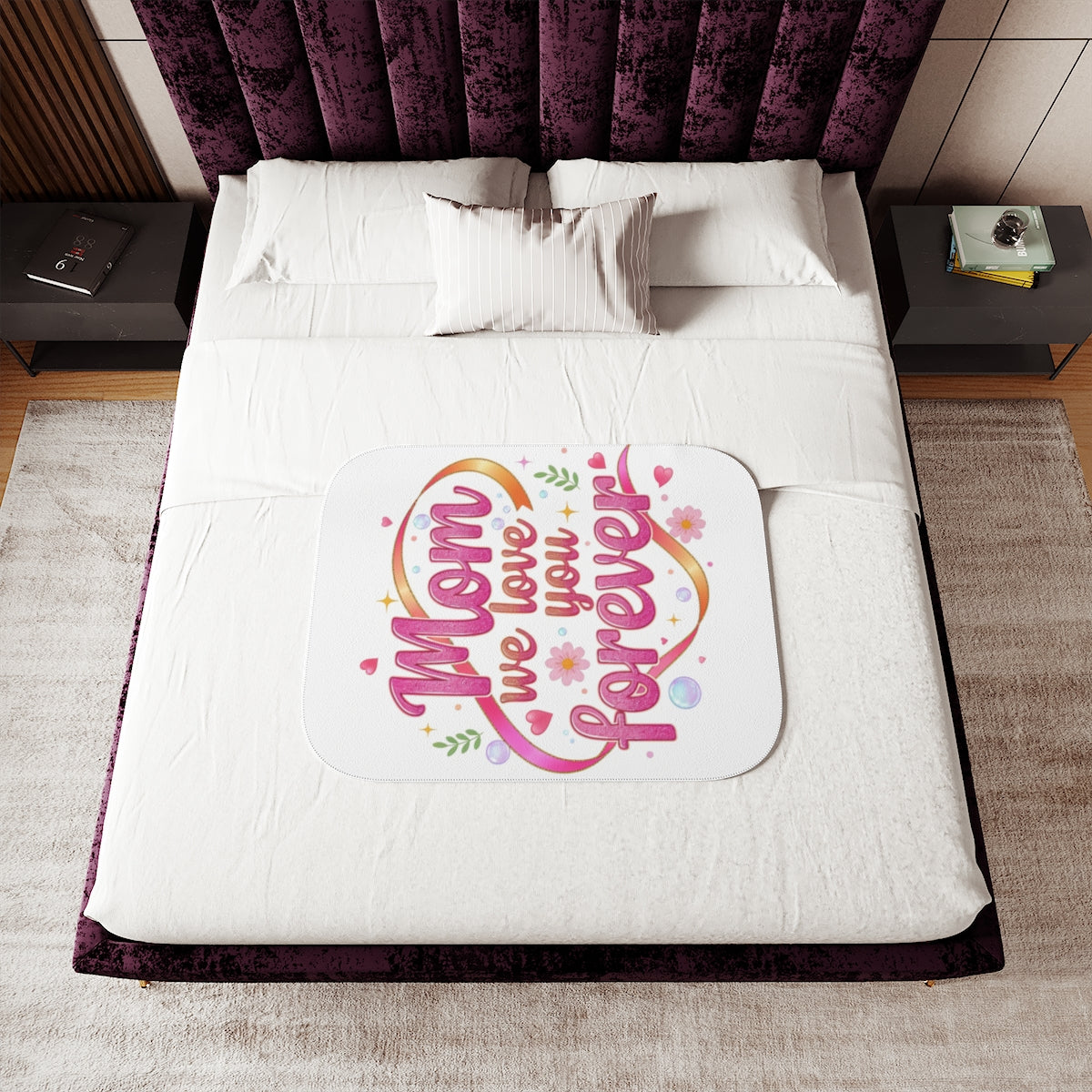 Custom Blanket Colorful Design with Fabric Markers