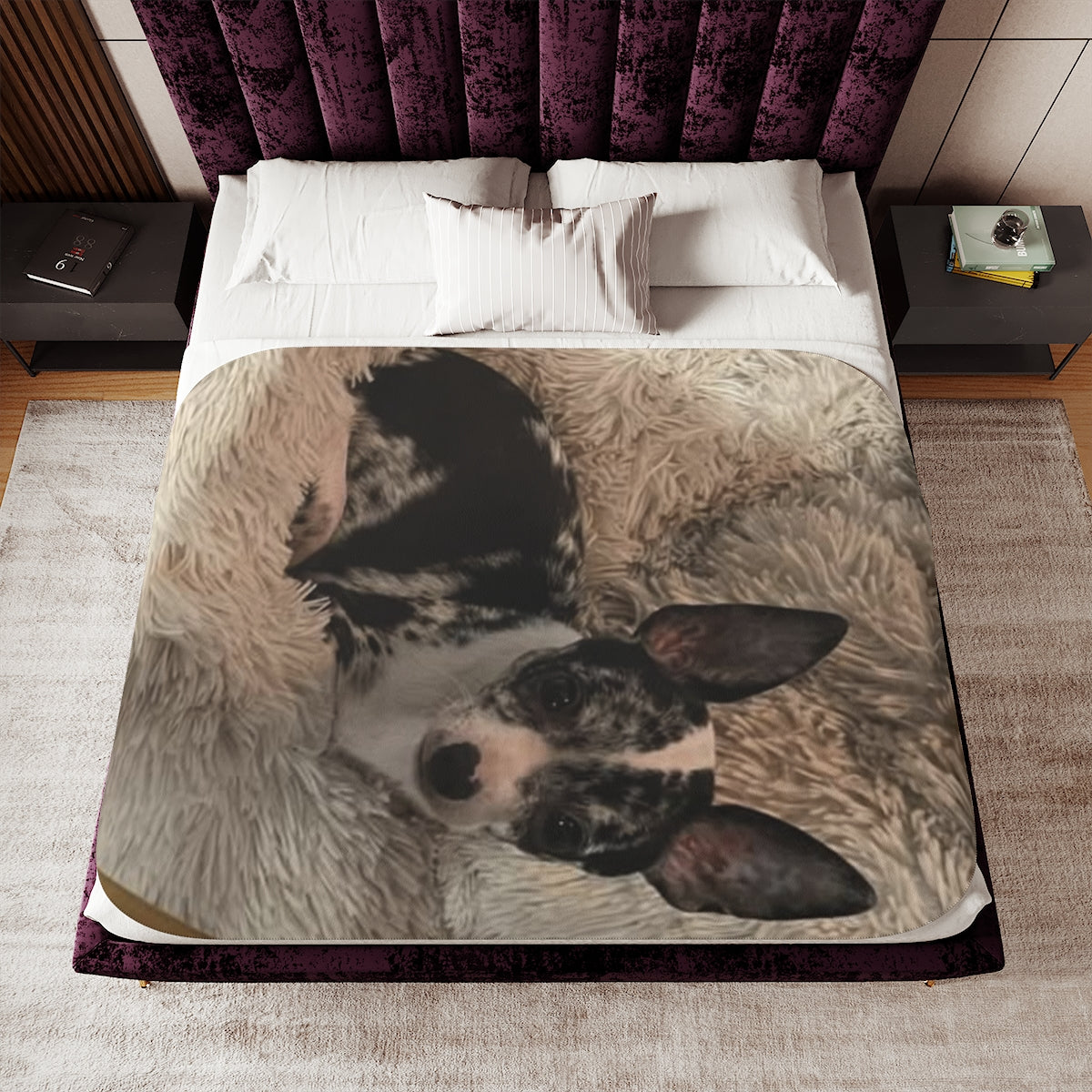 Custom Sherpa Blanket with Your Design