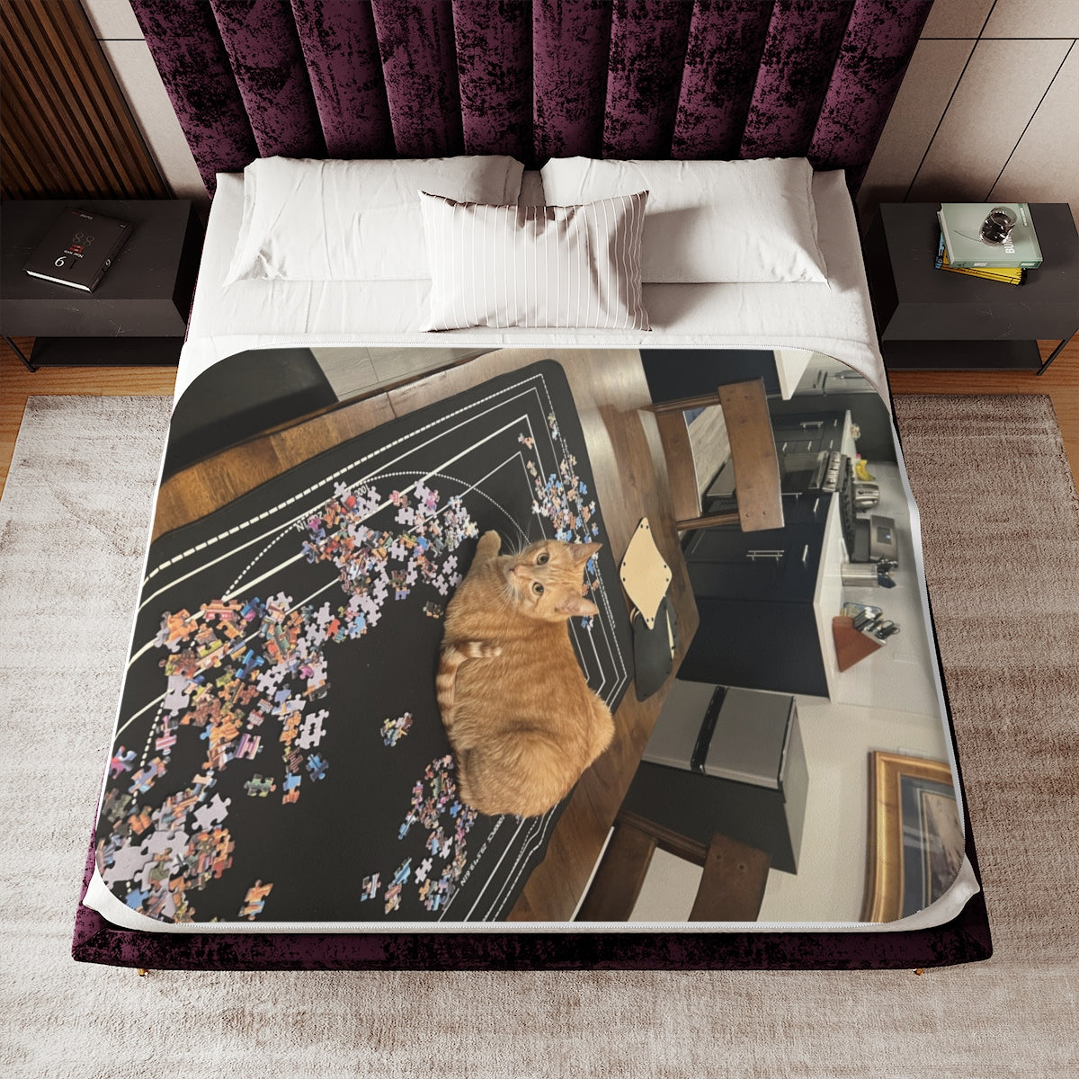 Custom Sherpa Blanket with Your Design