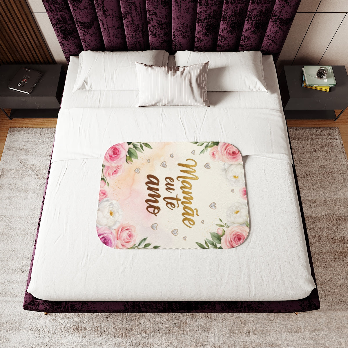 Custom Blanket Colorful Design with Fabric Markers