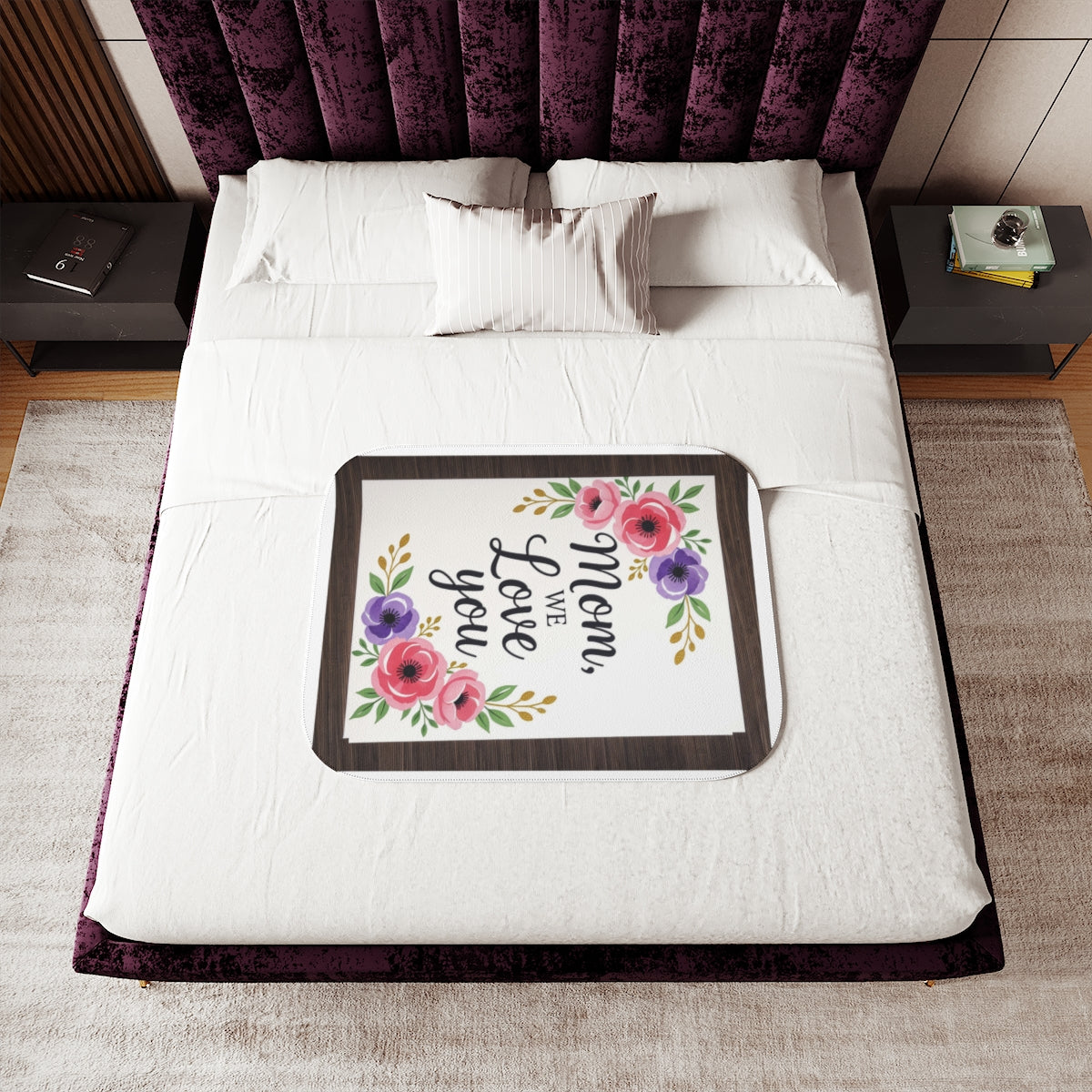 Custom Blanket Colorful Design with Fabric Markers