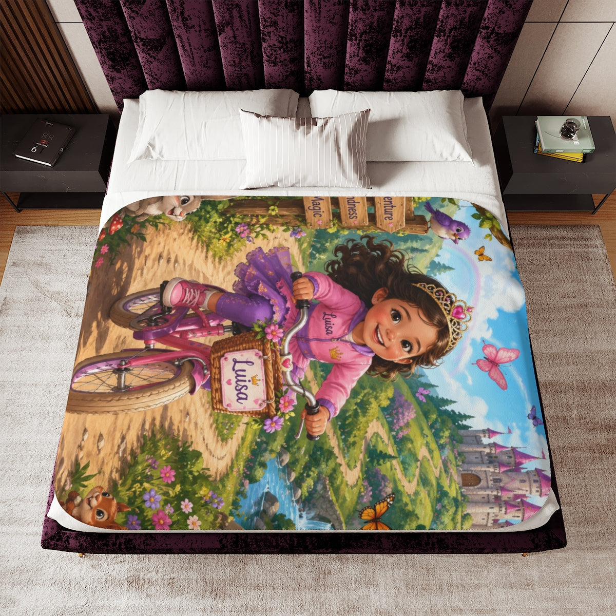 Custom Sherpa Blanket with Your Design