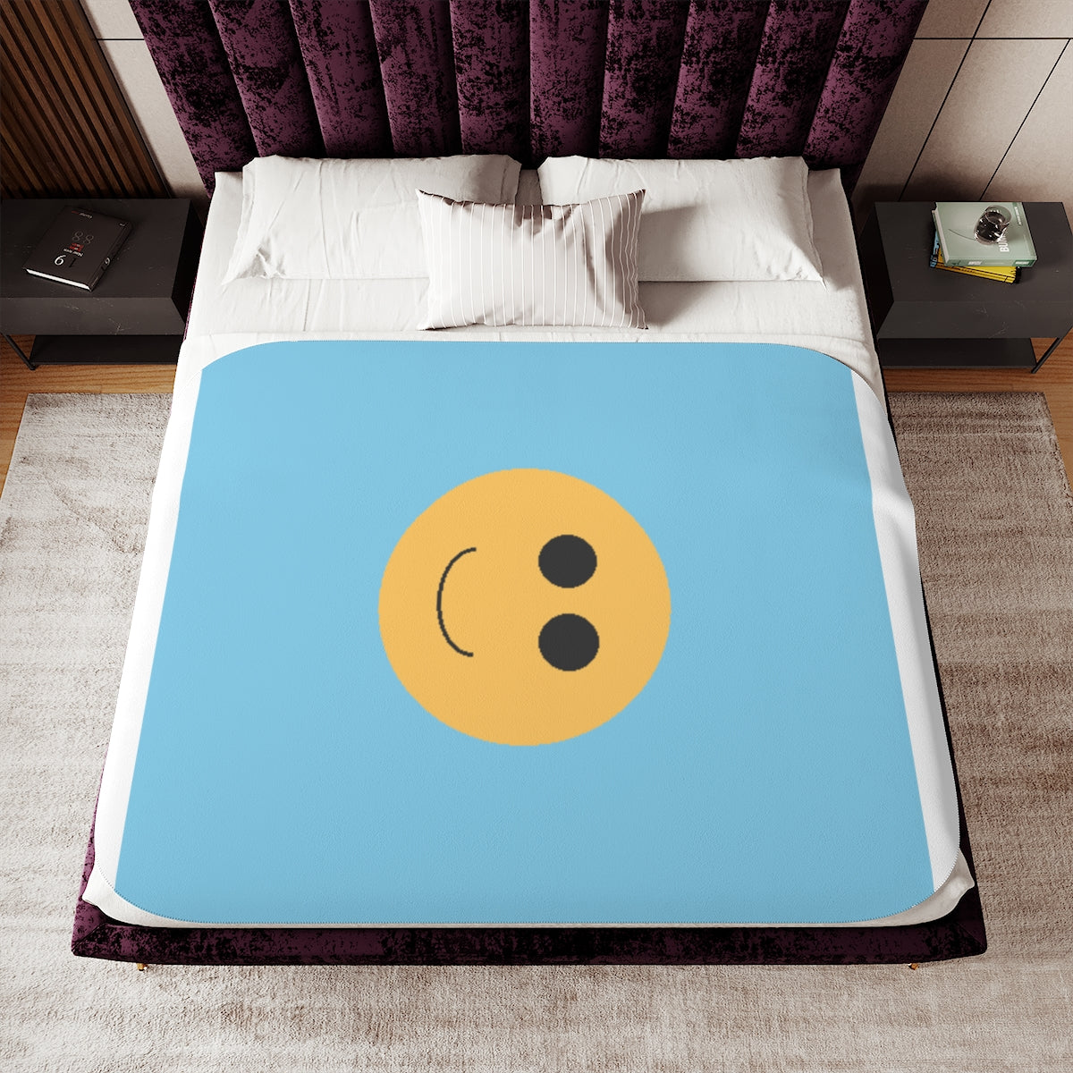 Custom Sherpa Blanket with Your Design