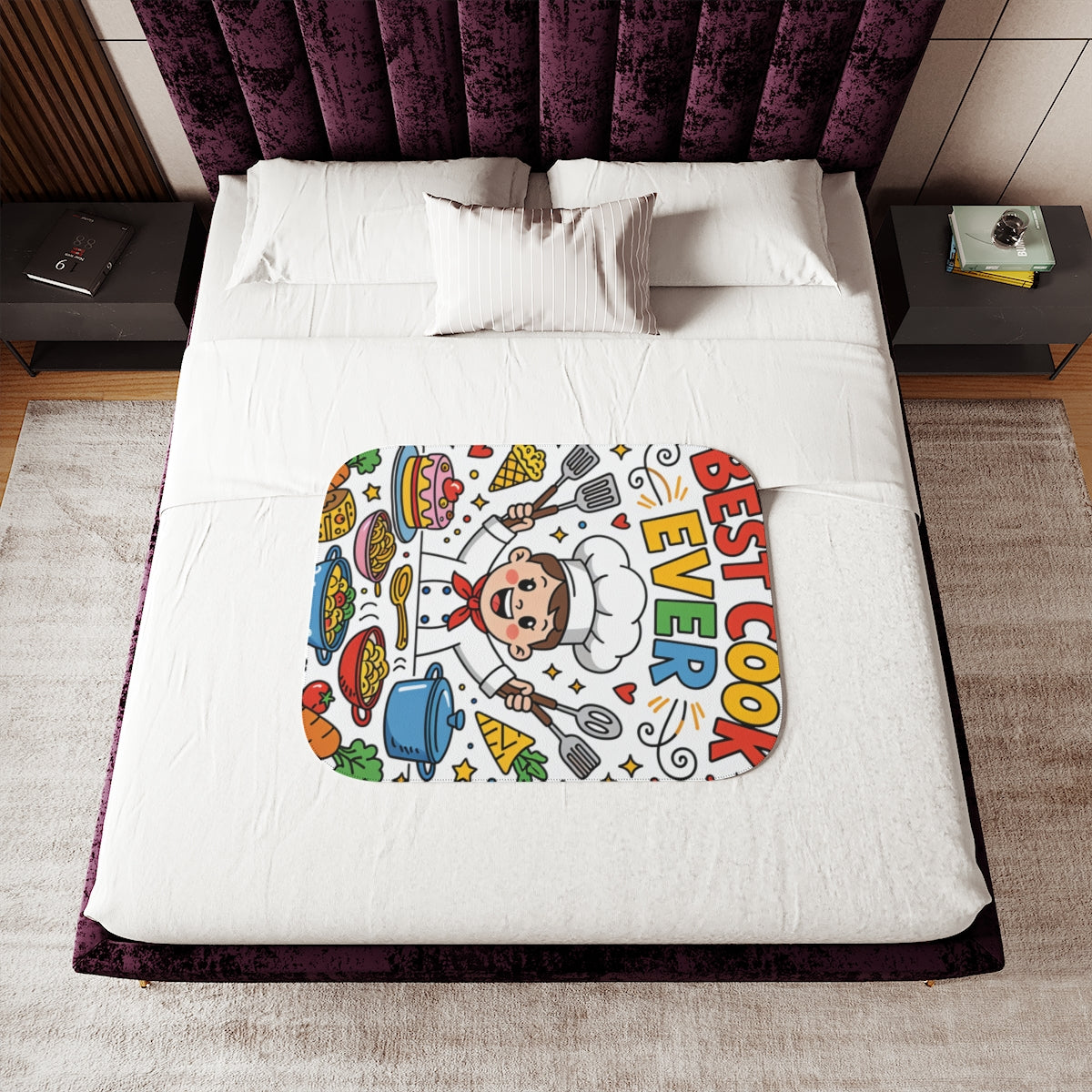 Custom Blanket Colorful Design with Fabric Markers