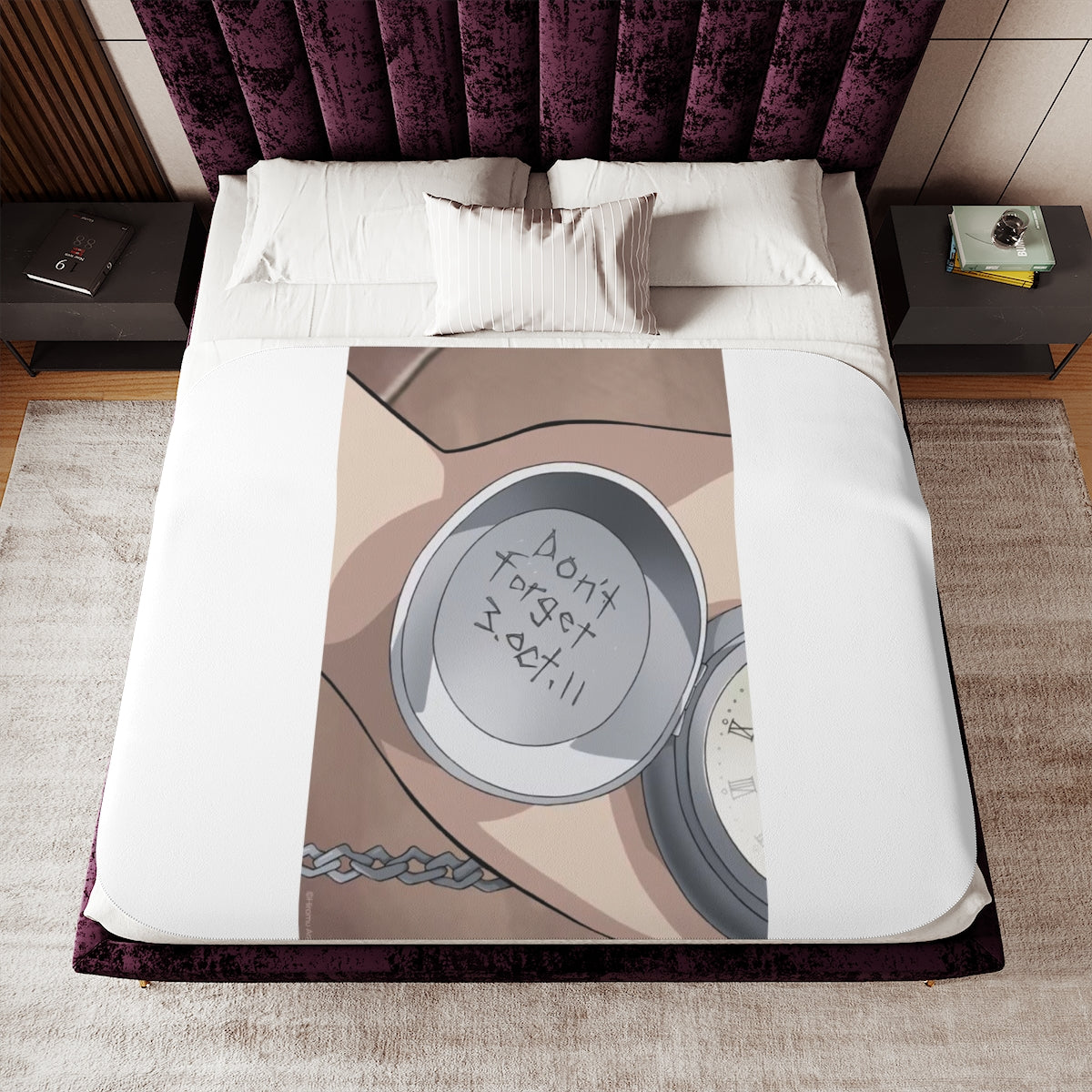 Custom Sherpa Blanket with Your Design