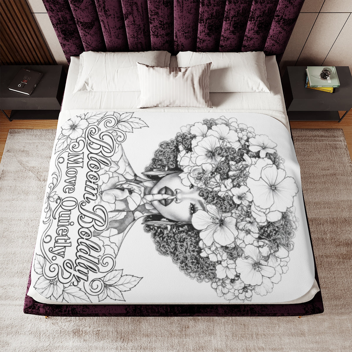 Custom Sherpa Blanket with Your Design