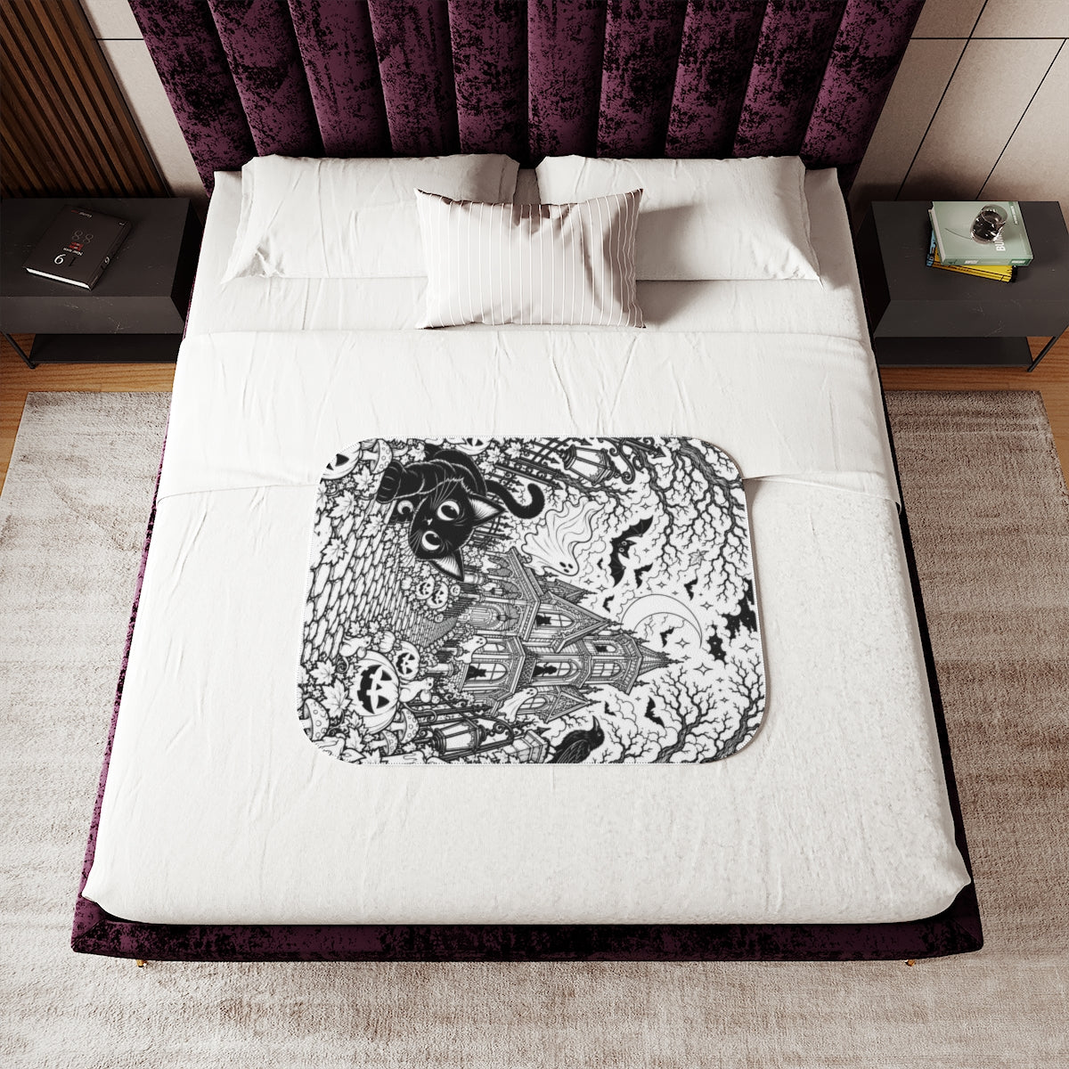Custom Sherpa Blanket with Your Design