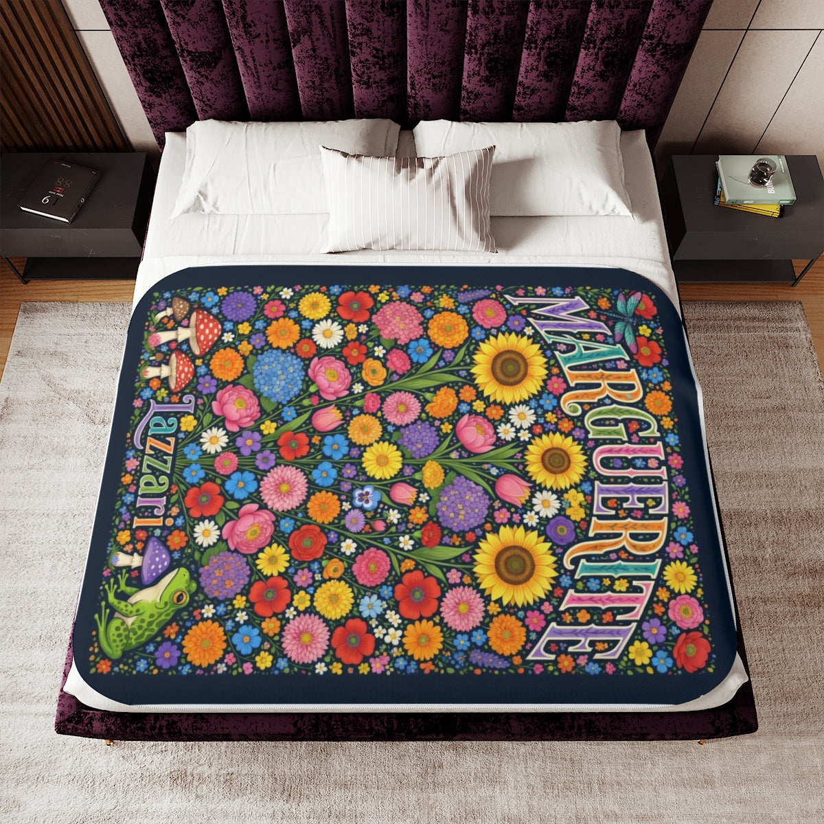 Custom Sherpa Blanket with Your Design