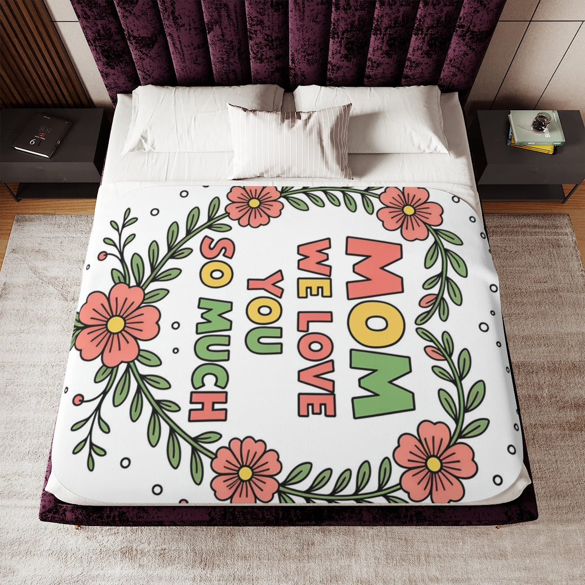 Custom Blanket Colorful Design with Fabric Markers