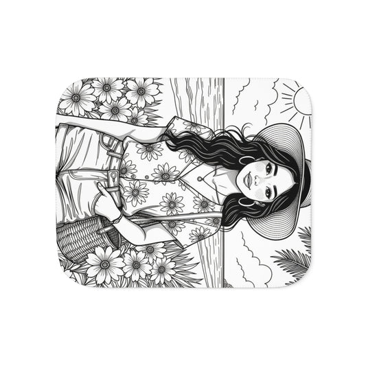 Custom Blanket Coloring Kit with 10 Fabric Markers