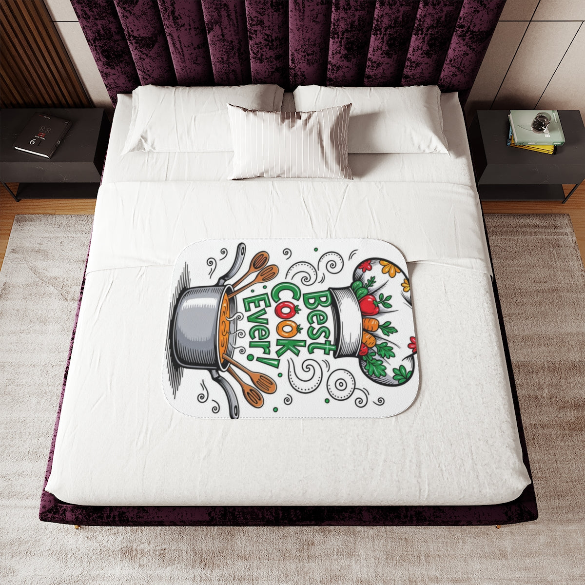 Custom Blanket Colorful Design with Fabric Markers