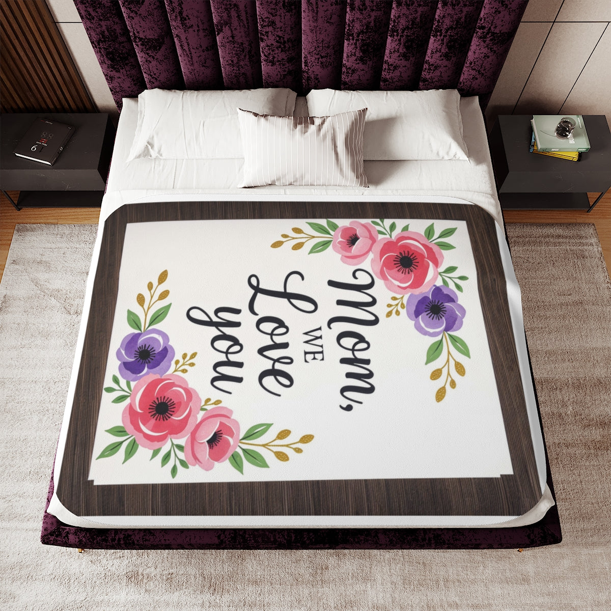 Custom Blanket Colorful Design with Fabric Markers