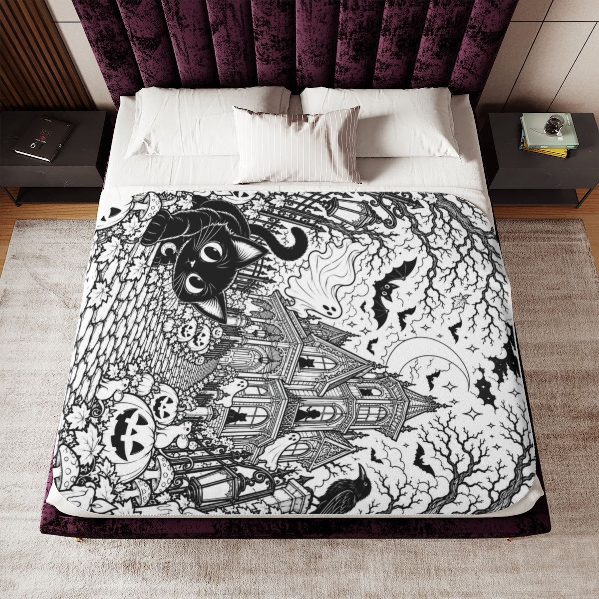 Custom Sherpa Blanket with Your Design