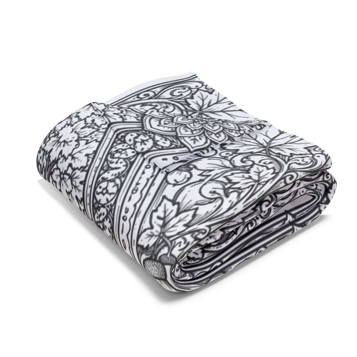 Autumn Sunrise Barn Fleece Blanket mockup option - folded - v100925