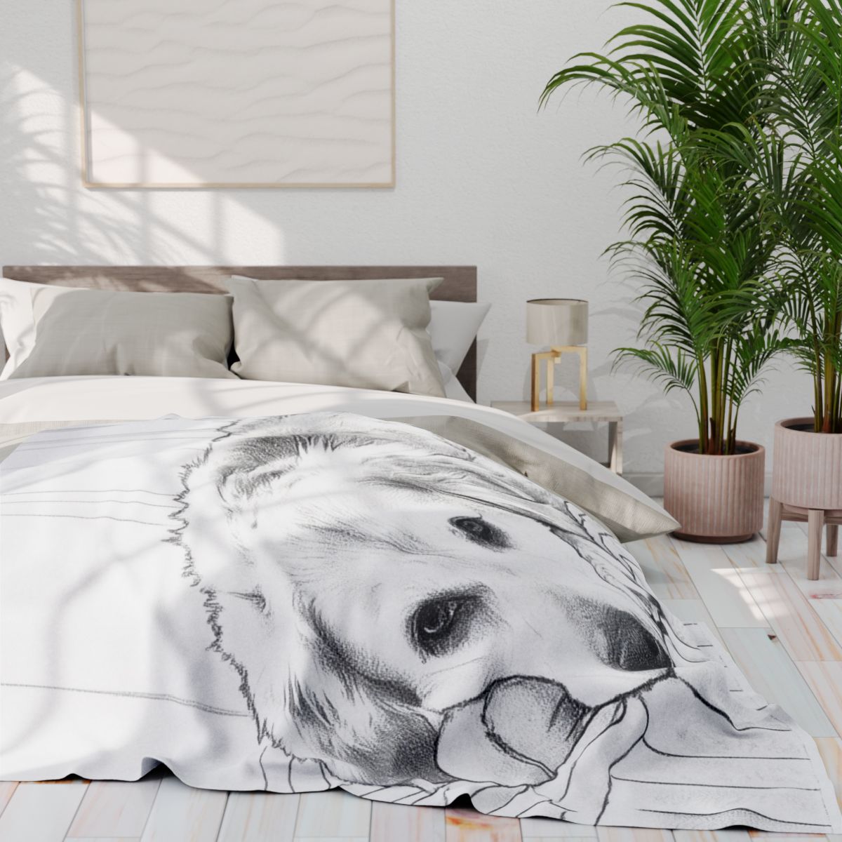Custom Fleece Blanket with Your Design Coloring Page Kit with 10 Fabric Markers
