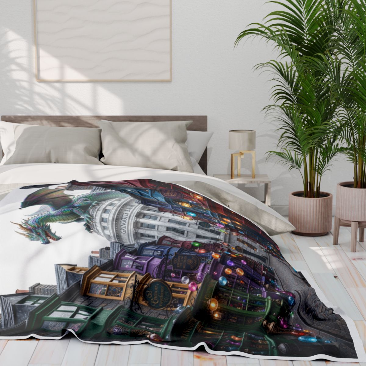 Custom Fleece Blanket Colorful Design with Fabric Markers