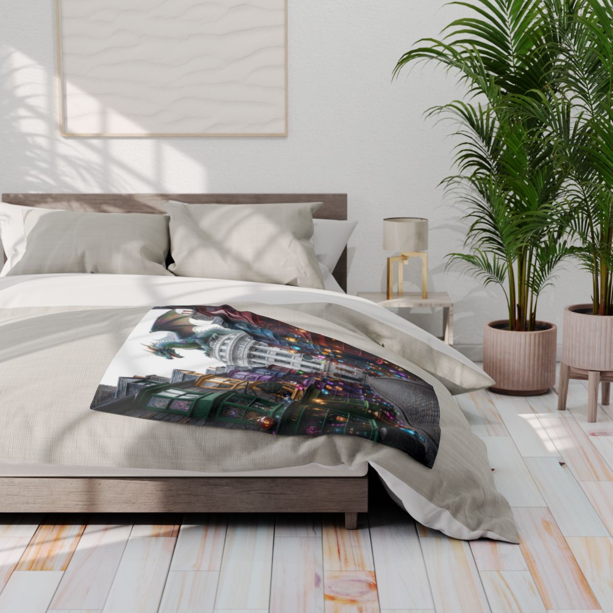 Custom Fleece Blanket Colorful Design with Fabric Markers