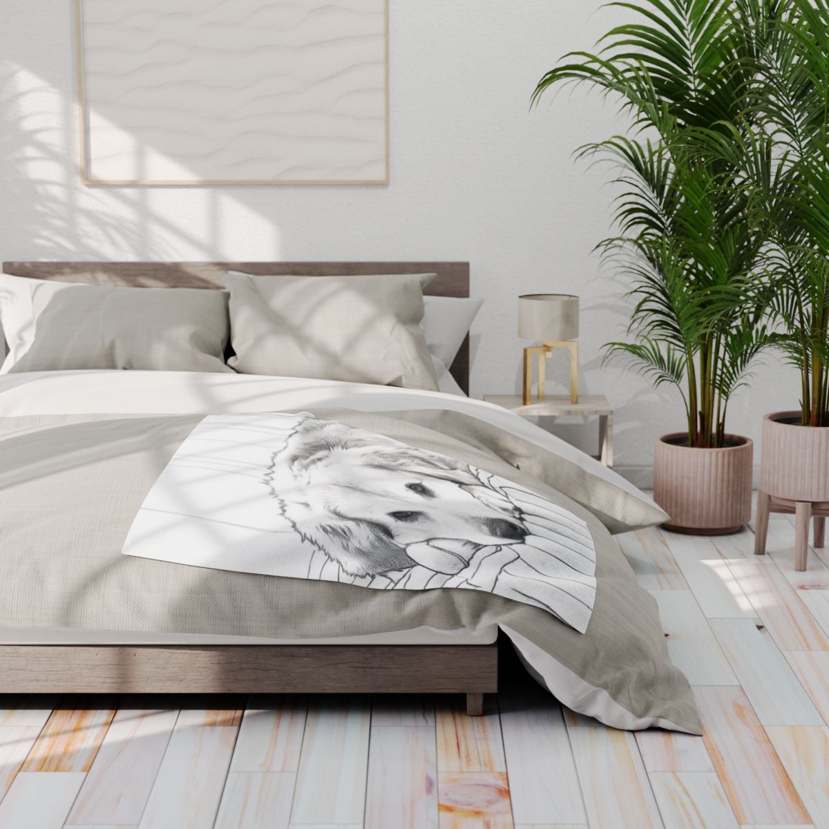 Custom Fleece Blanket with Your Design Coloring Page Kit with 10 Fabric Markers