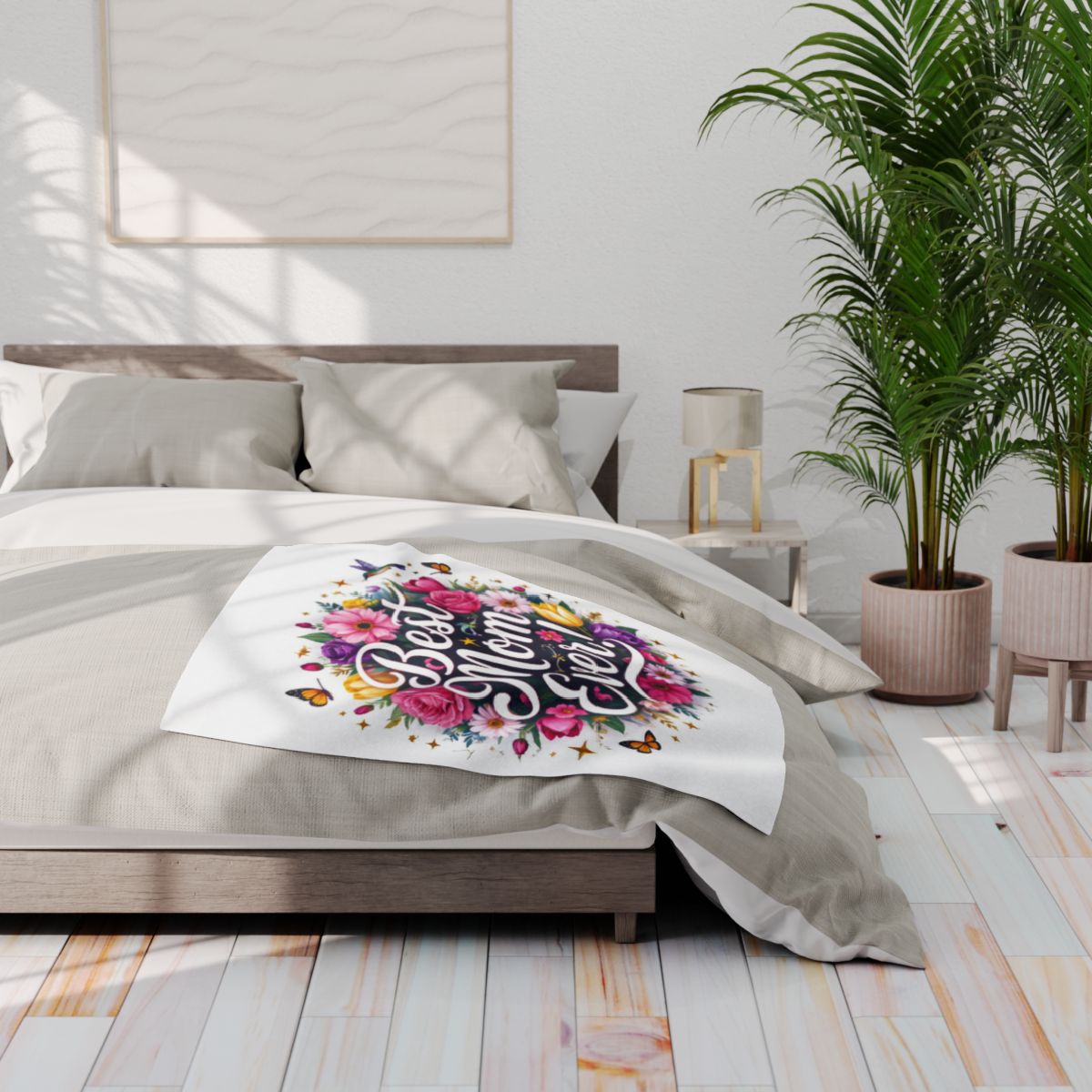 Custom Fleece Blanket Colorful Design with Fabric Markers