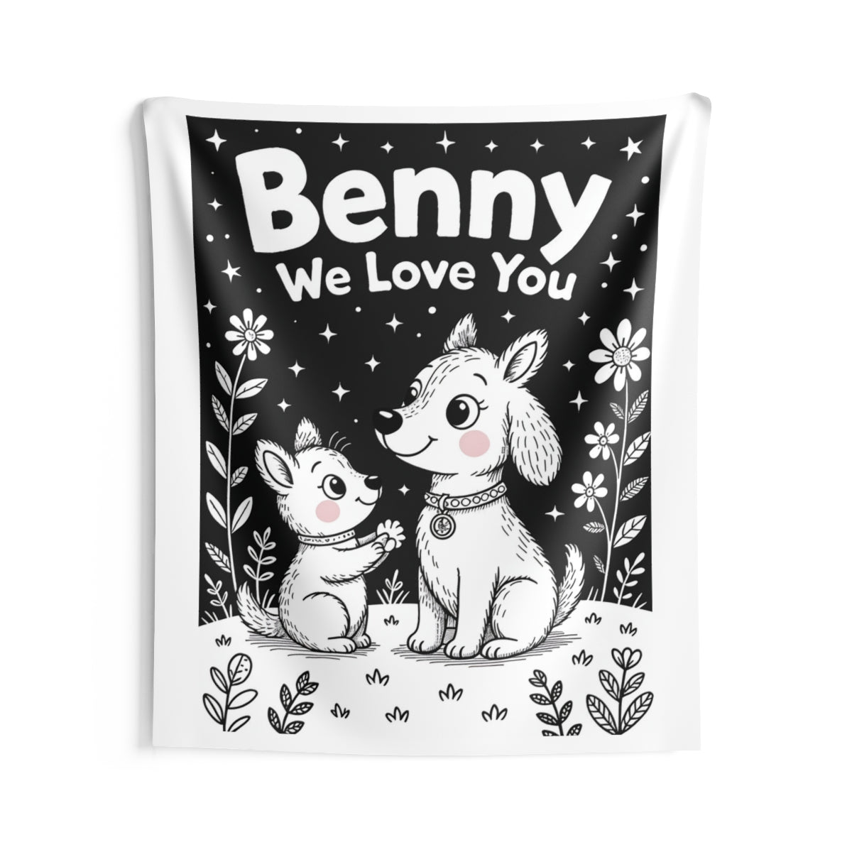 Custom Indoor Wall Tapestry Colorful Design with Fabric Markers