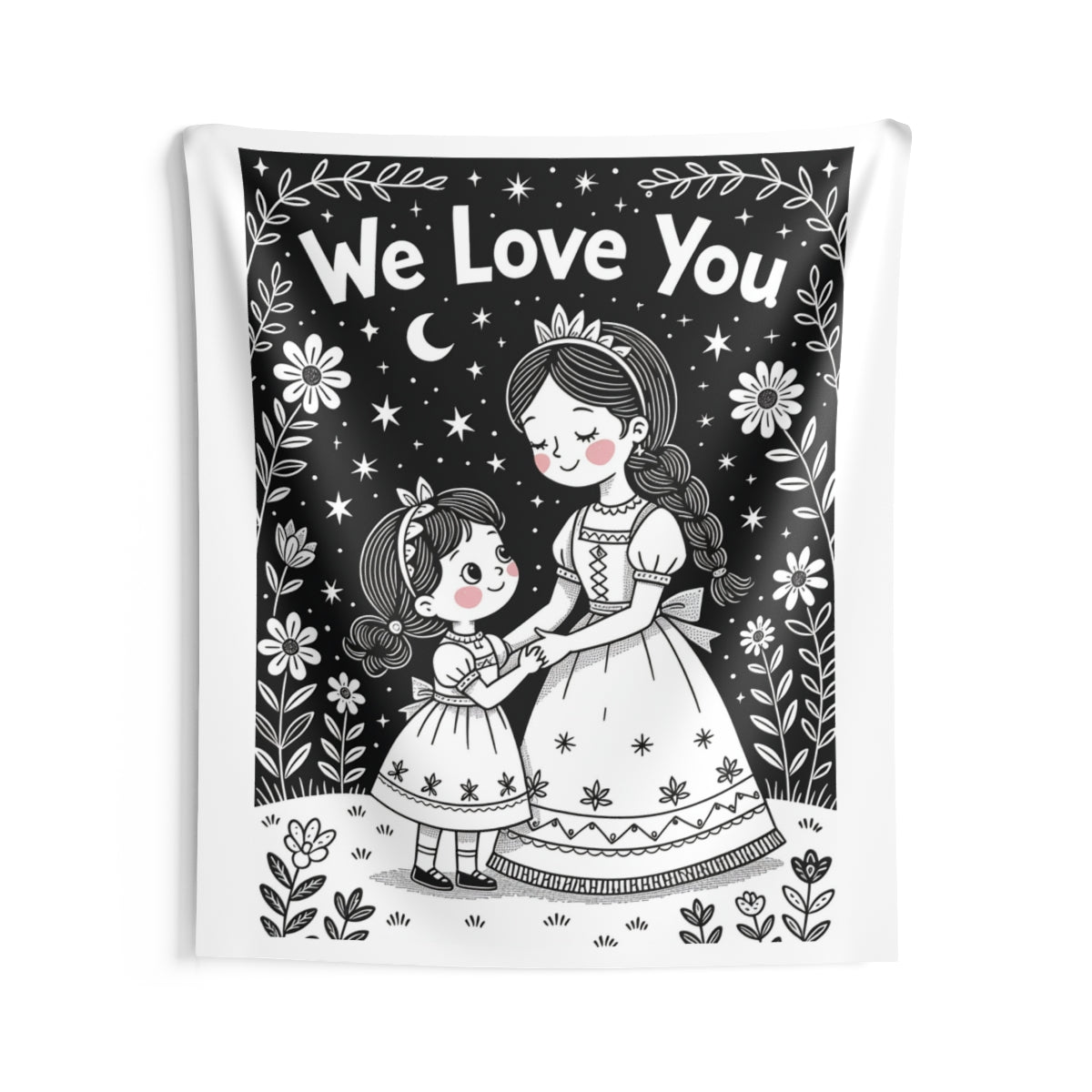 Custom Indoor Wall Tapestry Colorful Design with Fabric Markers
