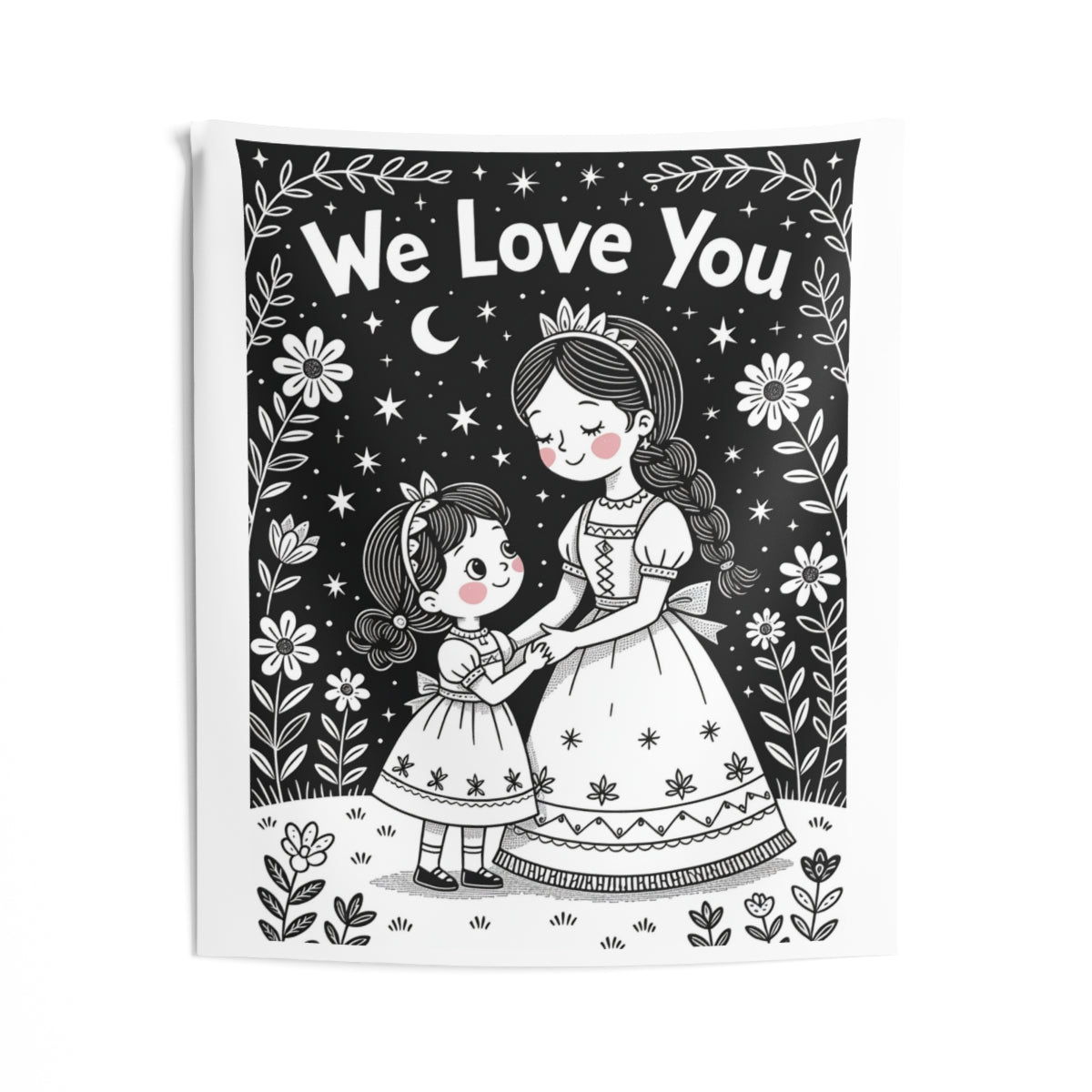 Custom Indoor Wall Tapestry Colorful Design with Fabric Markers