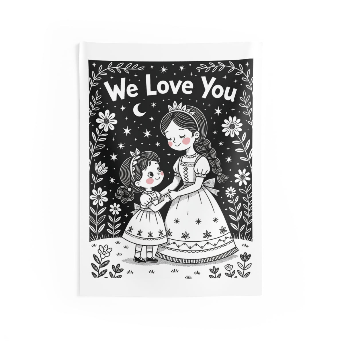 Custom Indoor Wall Tapestry Colorful Design with Fabric Markers