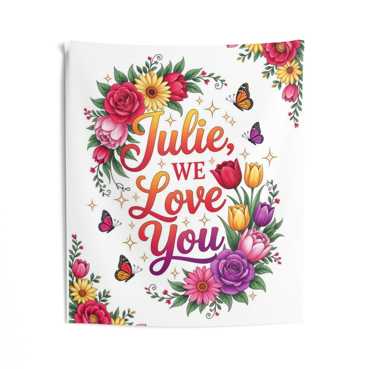 Custom Indoor Wall Tapestry Colorful Design with Fabric Markers