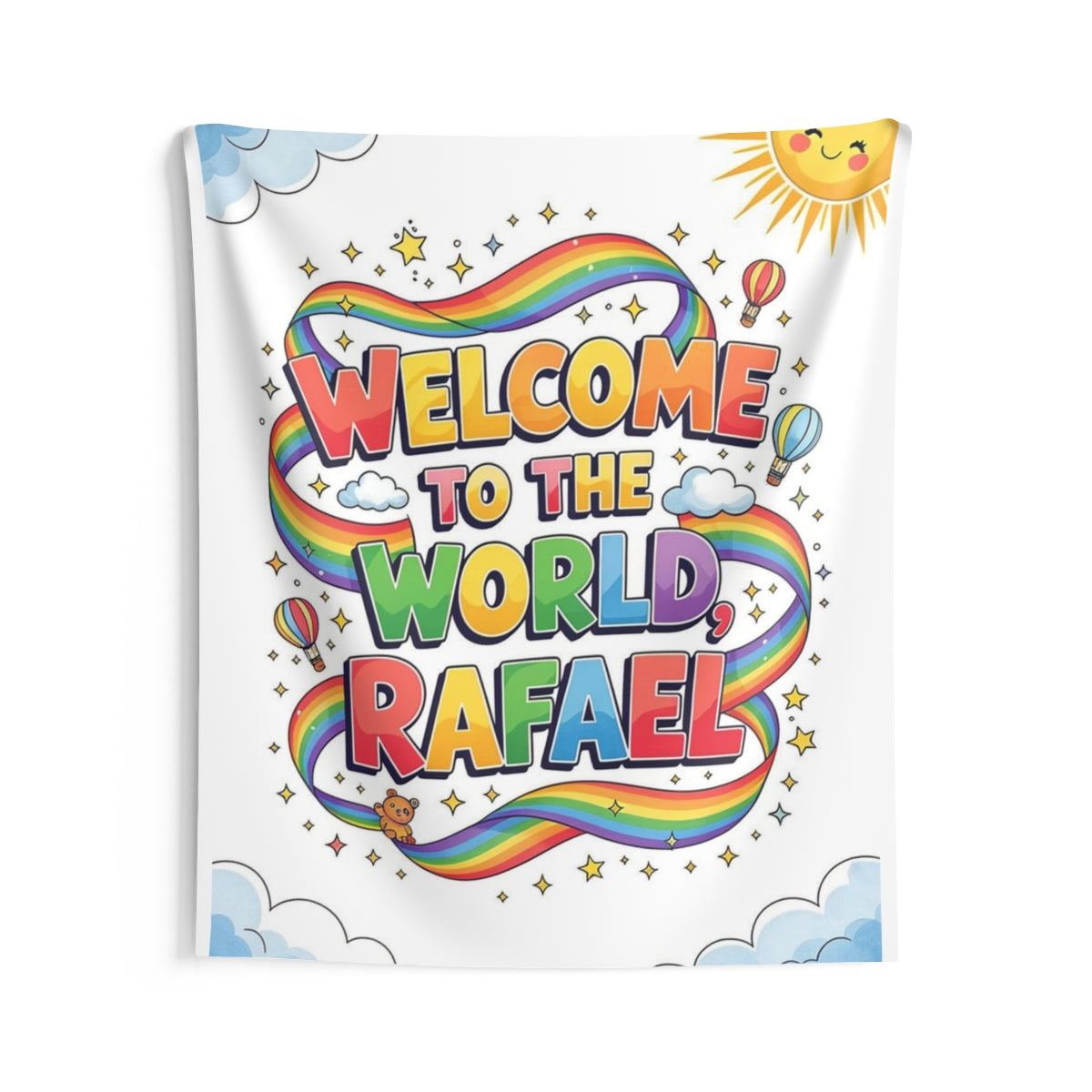 Custom Indoor Wall Tapestry Colorful Design with Fabric Markers