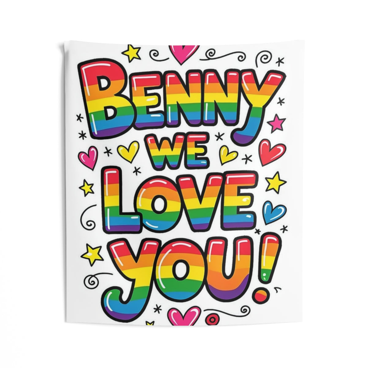 Custom Indoor Wall Tapestry Colorful Design with Fabric Markers
