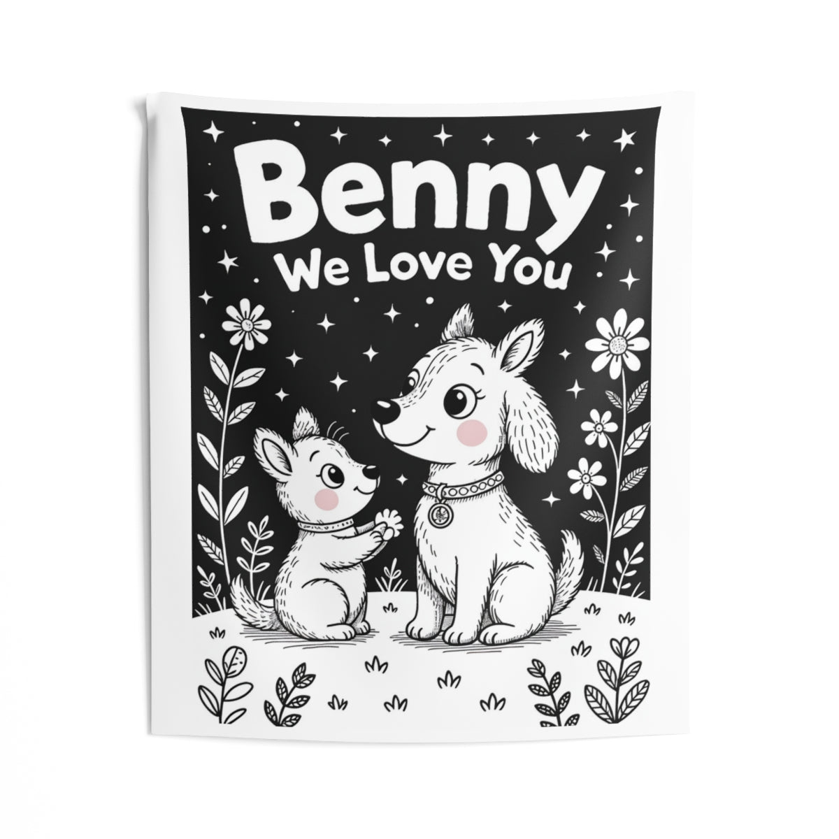 Custom Indoor Wall Tapestry Colorful Design with Fabric Markers