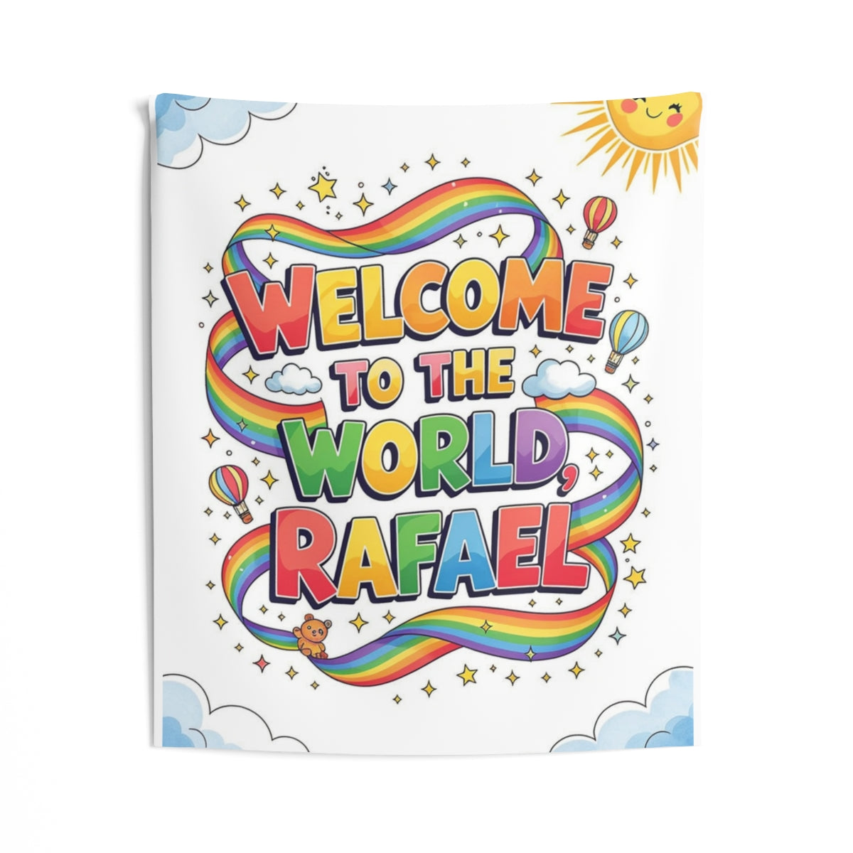 Custom Indoor Wall Tapestry Colorful Design with Fabric Markers