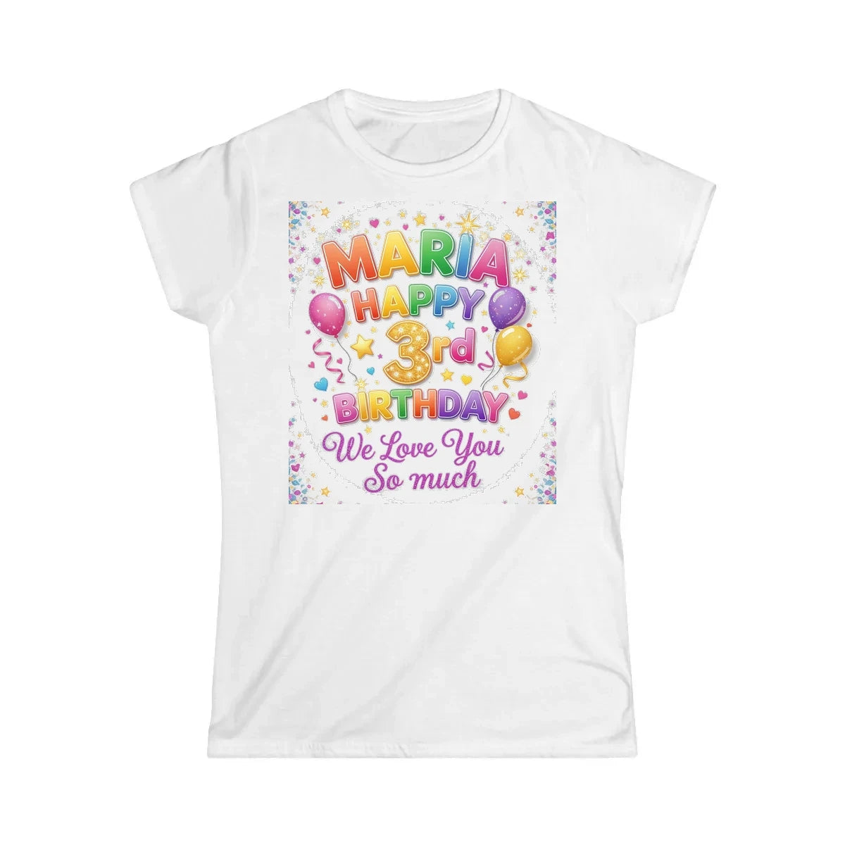 Custom Womens T-Shirt Colorful Design with Fabric Markers