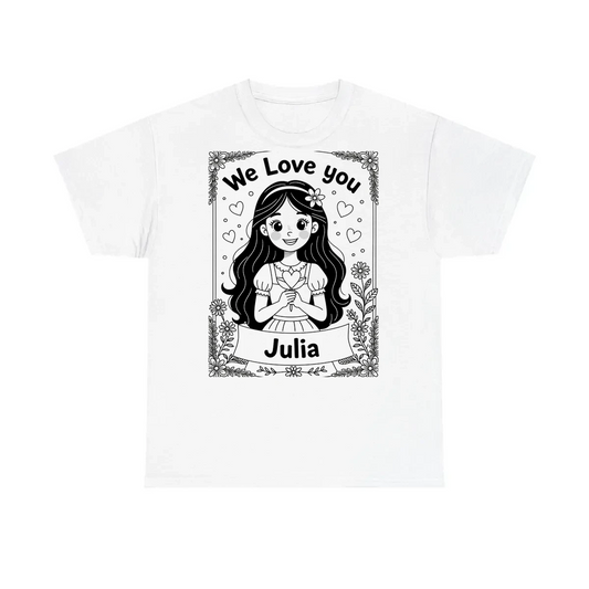 Custom Kids T-Shirt Coloring Kit with 10 Fabric Markers