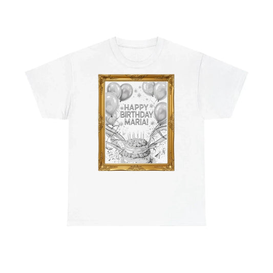 Custom Unisex T-Shirt Colorful Design with Fabric Markers