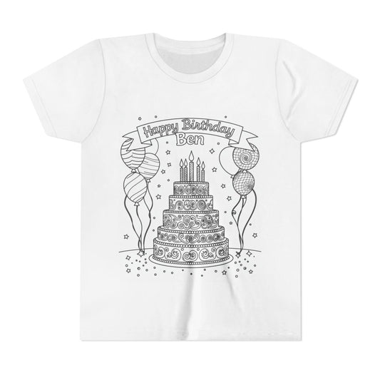 Custom Kids T-Shirt Coloring Kit with 10 Fabric Markers