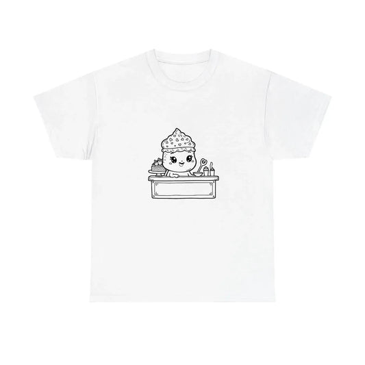 Kids T-Shirt Coloring Kit with 10 Fabric Markers - Cute Cupcake