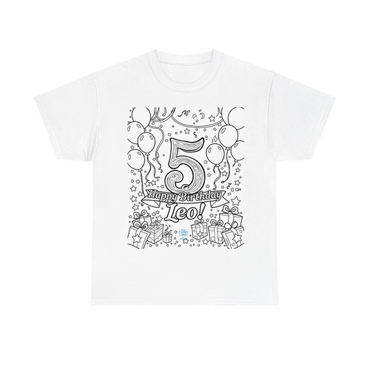 Custom Unisex T-Shirt Coloring Kit with 10 Fabric Markers