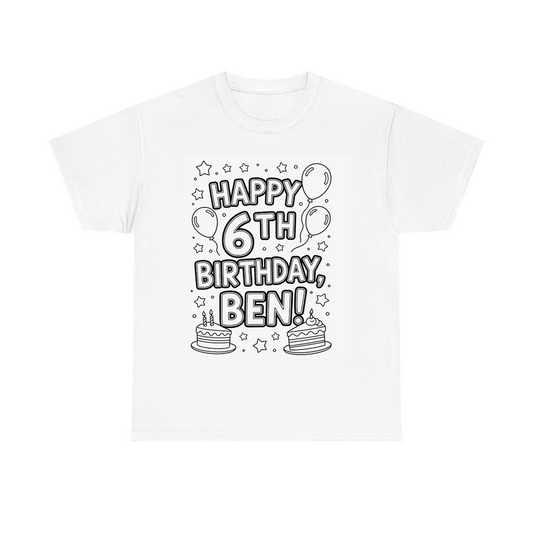 Custom Unisex T-Shirt Coloring Kit with 10 Fabric Markers