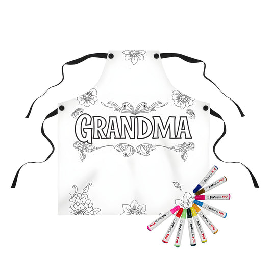 Grandma themed apron for grandkids